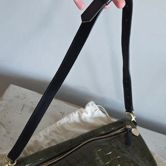 Clare V. Grande Fanny Pack In Army Leather Embossed - Picture 16 of 16